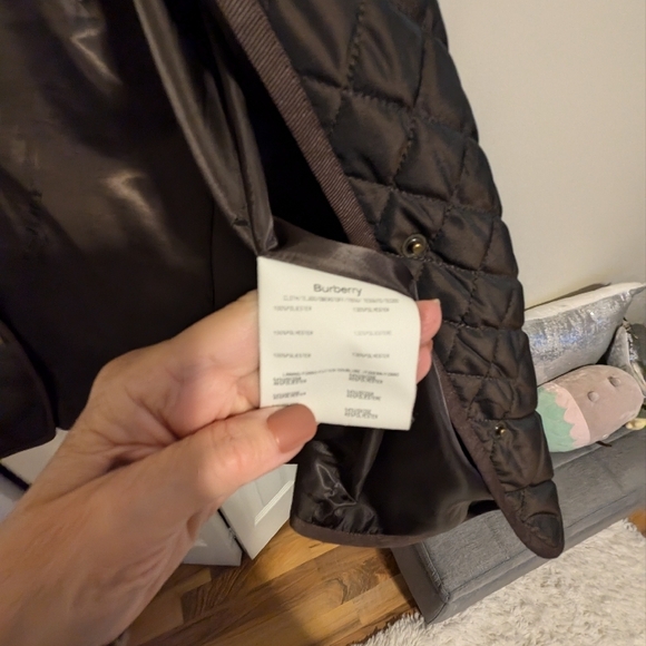 Burberry Brown Quilted Puffer Jacket - Picture 3 of 4